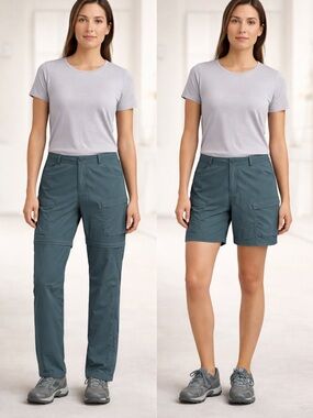 REI Sahara Convertible Cargo
Pants Shorts Stone Blue Outdoor
Hiking Size 10